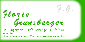 floris grunsberger business card